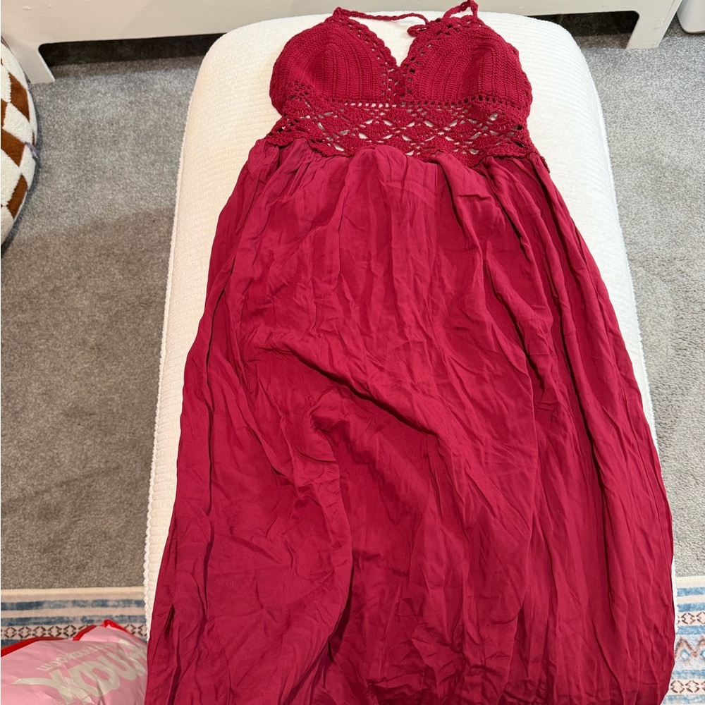 Amazon Women's Red Maxi Dress